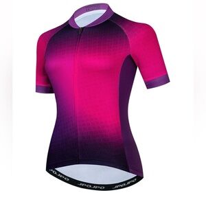 Hotlion Womens👩🏻Cycling MTB Bicycle🚴‍♀️Short Sleeve Top👕Pockets Sz XXXL